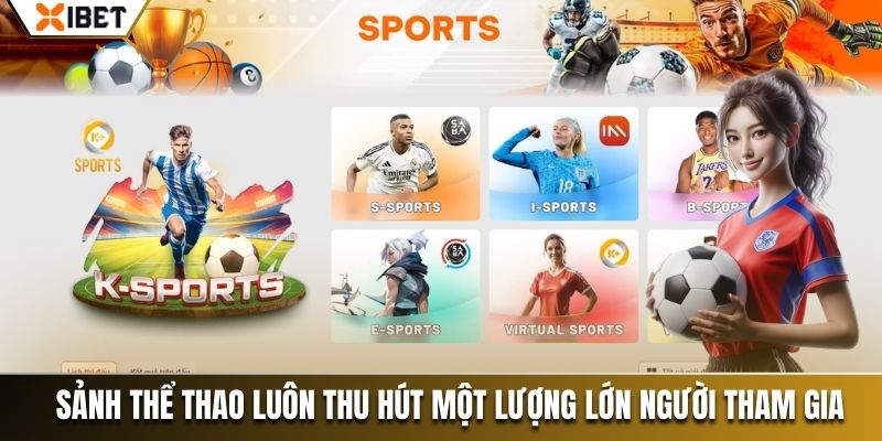 Sảnh thể thao luôn thu hút một lượng lớn người tham gia